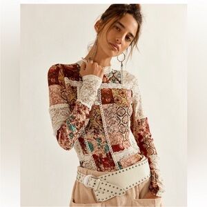 Hudson Patchwork Turtleneck